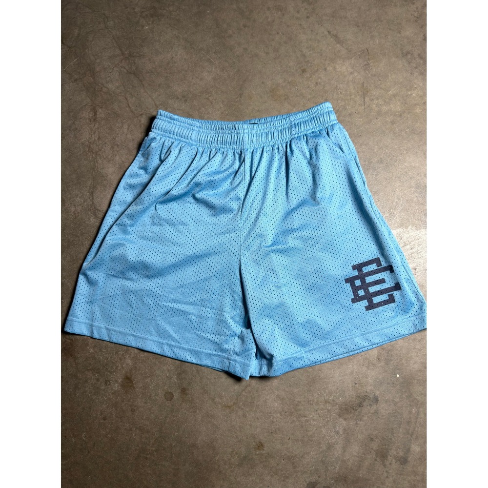 Eric Emanuel Basic Mesh Shorts Light Blue Mens Size Small S
